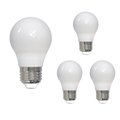 Bulbrite 7 Watt Dimmable A15 Milky Glass Finish LED Filament Light Bulb with Medium E26 Base, 4 PK 861635